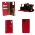 thumbnail image 3 of TopSave Goospery CANVAS Card Slot w/Magnetic Clip Denim Cloth Folio Wallet Flip iPhone 13 Pro Max (6.7), Red, 3 of 3