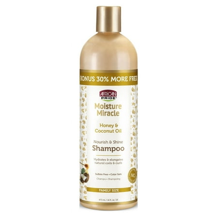 African Pride Shampoo Honey & Coconut Oil 16oz (Pack of 3)