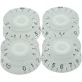 thumbnail image 1 of HSHDLDF 4pcs White Guitar Speed Dial Knobs Control Knob fits LP Guitar, 1 of 2