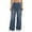 Blue, variant on Mid Rise Wide Leg Denim Pants, Comfortable Stretch Bootcut Jeans for Women, Elastic Waist Baggy Palazzo Trousers in Petite 24/27/30/33 Inseam, Plus Size Long Casual Pants