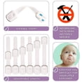 thumbnail image 5 of Cerradura de seguridad ajustable para bebés para refrigeradores, gabinetes, etc., no necesita agujeros, juego de 6, 5 of 5