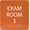 Burnt Sienna, variant on ADA CENTRAL SIGNS - 6" X6" Exam Room 3 Sign - ADA Compliant Tactile Graphics Grade 2 Braille Text Acrylic Wall Signs - Educational Institution Directional Assistance Test Center Door Sign for Schools