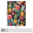 thumbnail image 4 of Nawypu  Palm Leaves Hibiscus Flowers Hawaii Throw Blanket Ultra Soft Warm All Season Tropical Pineapples Fruit Decorative Blankets for Bed Chair Car Sofa Couch Bedroom, 4 of 6