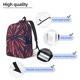 thumbnail image 3 of Disketp Fireworks3 print Canvas Backpack Lightweight Travel Daypack Student Rucksack Laptop Backpack-Small, 3 of 5
