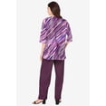 thumbnail image 2 of Roaman's Women's Plus Size Three Piece Pant Suit, 2 of 4