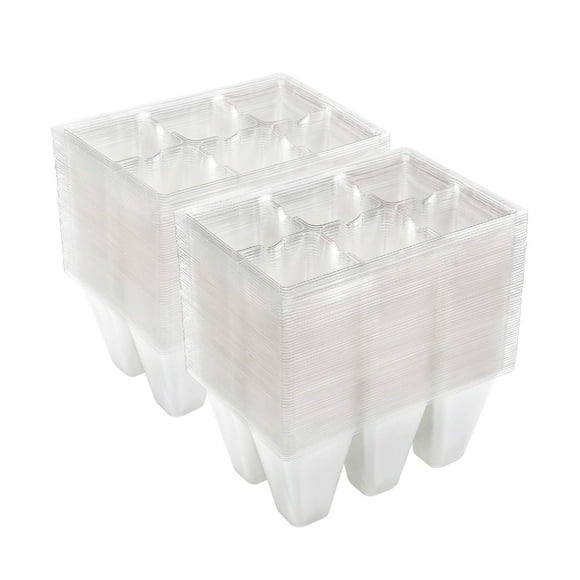 Bandeja de siembra de semillas Planter Gardzen, paquete de 120 unidades, 6 celdas, 13,7 x 9,4 cm
