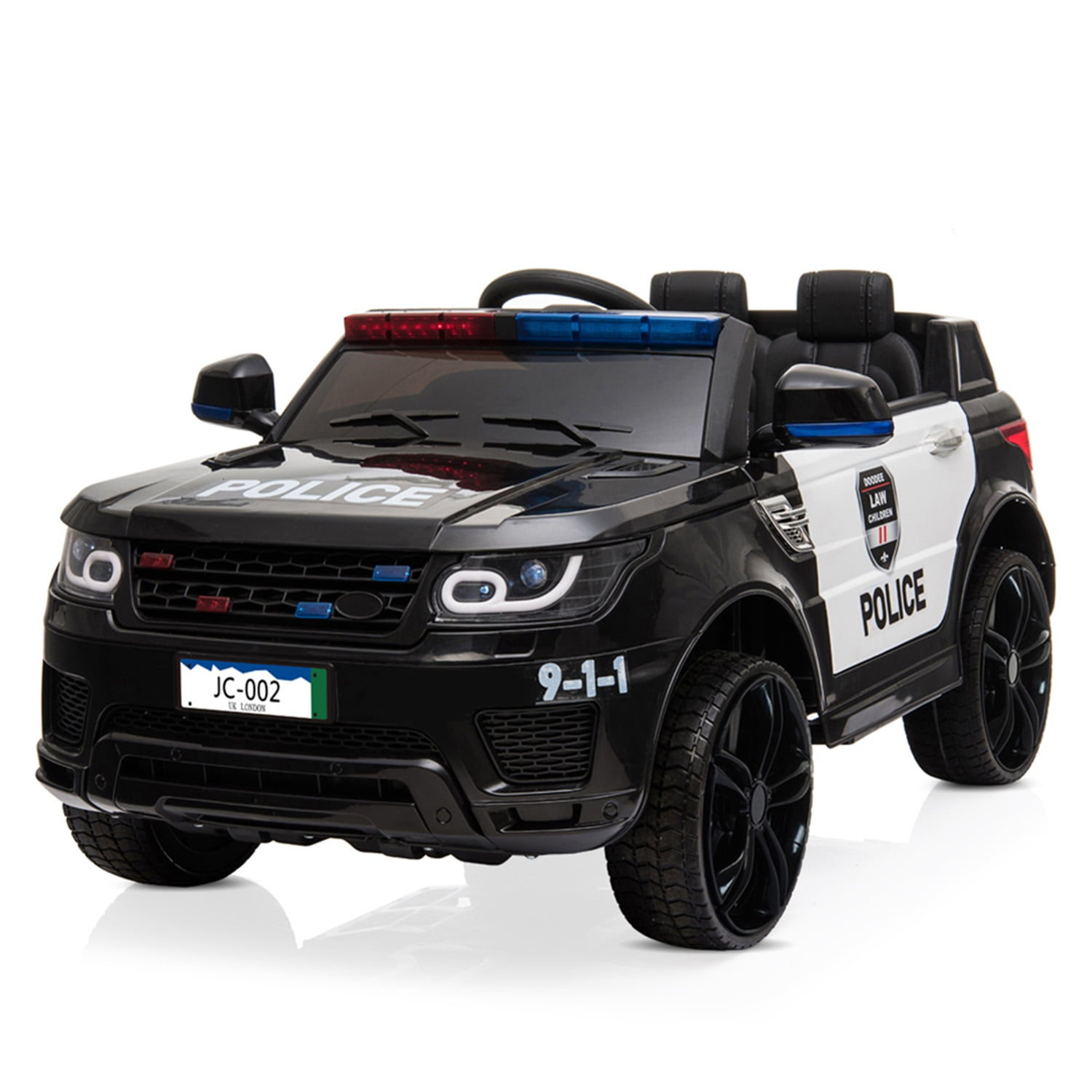 CIPACHO 12V Kids Police Ride On Car Electric Cars with 2.4G Remote Control, LED Flashing Light, Music & Horn, Black CIPACHO 12V Kids Police Ride On Car Electric Cars with 2.4G Remote Control, LED Flashing Light, Music & Horn, Black