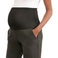 thumbnail image 3 of Times Two Maternity Women's Straight Leg Career Dress Work Formal Pant with Pockets and Full Panel (Women's & Women's Plus), 3 of 3