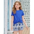 thumbnail image 3 of Arshiner Girls Clothing Sets Twist Front Top and Shorts 2 Piece Outfits Activewear Tracksuit, 3 of 6