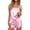 Pink, variant on Womens Silk Pajama Set Bow Tie Knot Tank Top Satin Pjs Sets 2 Piece Cami Shorts Sleepwear for Valentines Day