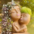 thumbnail image 4 of Maceta de Resina con Cara para Niñas, Florero con Cabeza de Mujer, Amor de Madre, Maceta Suculenta, Macetas de Jardín, Decoración del Hogar Al Aire Libre, 4 of 6