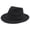 Black, variant on Western Cowboy Hat for Men Women Wide Curved Brim with Adjustable Strap Lightweight Cowboy Hat Cowgirl Hat Sun Hat for Outdoor Travel Party