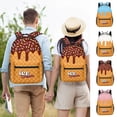thumbnail image 5 of Large Capacity Ice Cream Pattern Ages 3rd 4th 5th 6th Backpack Side Mesh Water Bottle Pocket Padded Strap Waterproof Back To School Student Bookbag, 5 of 6