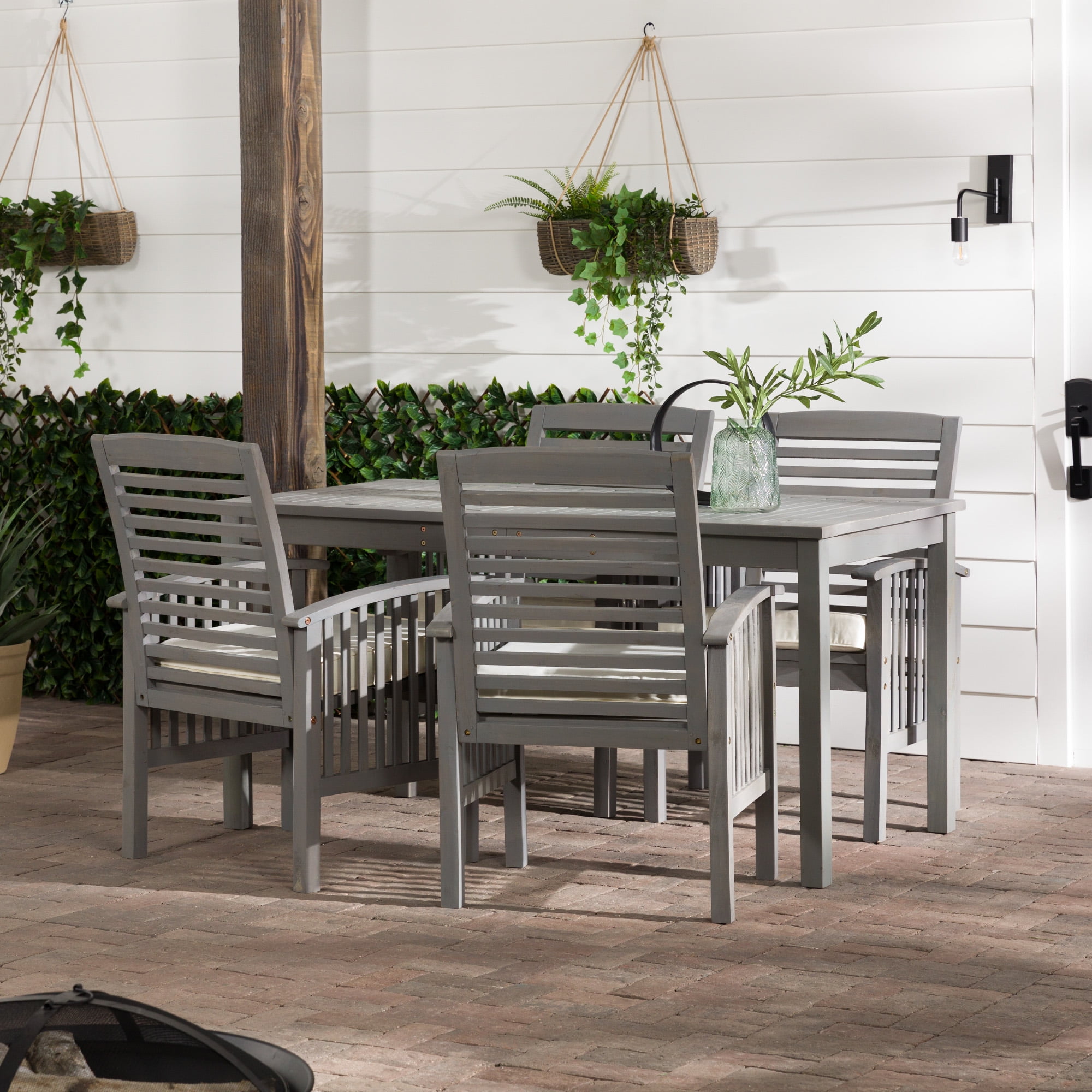 Manor Park Outdoor Patio Dining Set, 5 Piece, Multiple Colors and