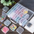 thumbnail image 2 of Bead Organizer Box, 30 Slots Bead Storage Containers, Mini Plastic Rectangle Storage Boxes with Hinged Lids for Beads Rhinestones Jewelry Seeds Crafts Small Items (1 Pack), 2 of 7