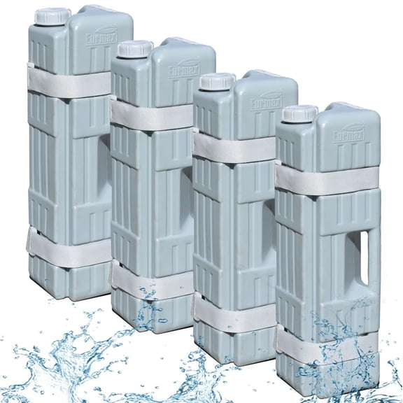 Eurmax Outdoor Canopy Weights (Set of 4) – 124 lbs. Gray Water Weights