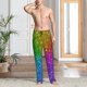 thumbnail image 2 of Fotbe Colorful Glitter Pantalones de Pijama para Hombre, Pantalones de Dormir, Pantalones de Casa con Cintura Ajustable y Bolsillos-Small, 2 of 6