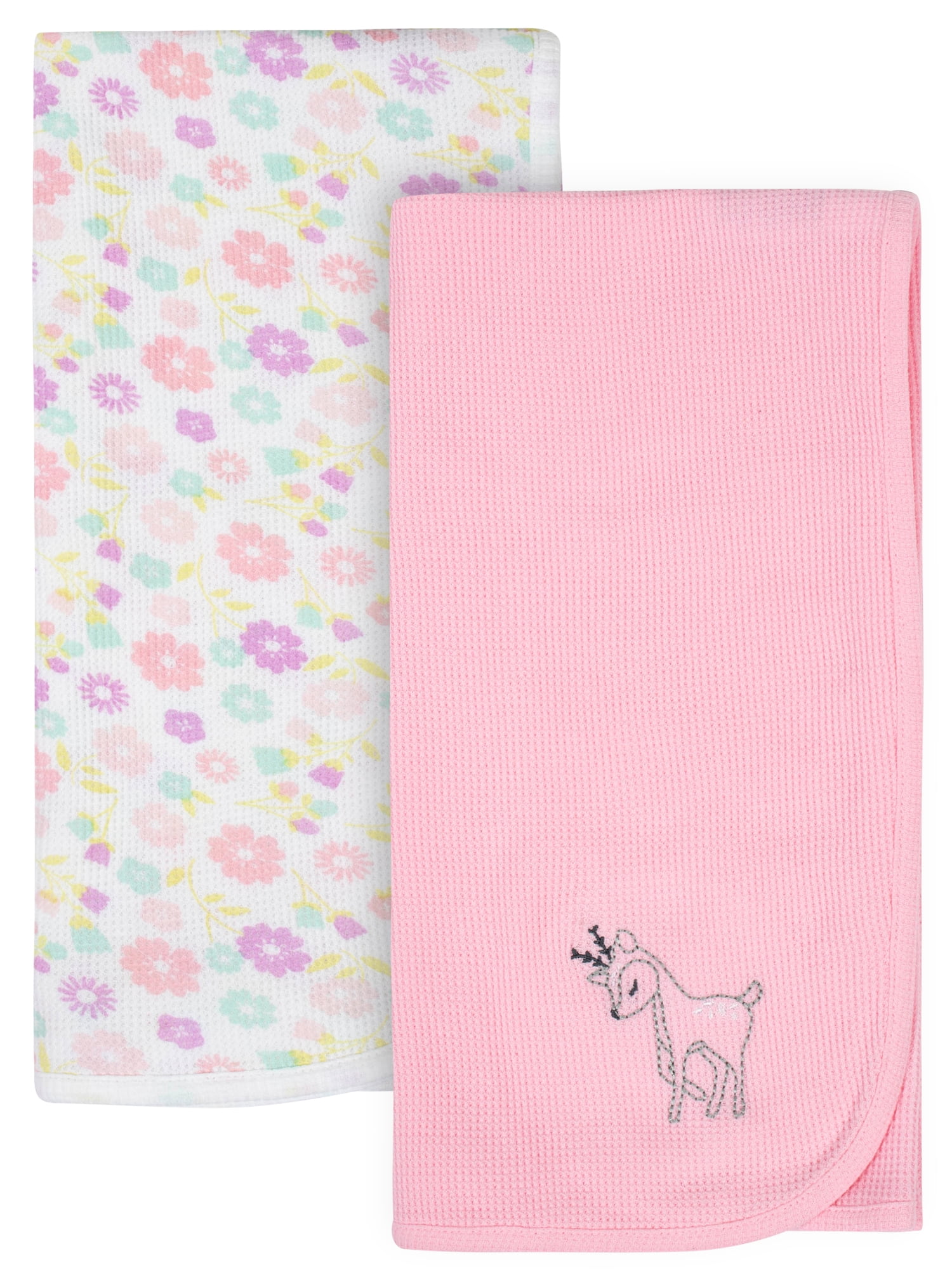 Parent's Choice Thermal Receiving Blankets, Pink, 2 Count