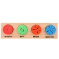 thumbnail image 3 of Bloques de tablero geométrico de madera para bebé, juguetes educativos de colores a juego con forma para niños, 3 of 5