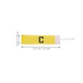 thumbnail image 2 of OULII 4Pcs Adjustable Yellow Football Captain Arm Bands Durable Soccer Team Leader Bands, 2 of 8