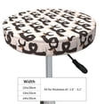 thumbnail image 4 of Gukieu Cute Puppy Print Round Chair Cover, Dust-proof and Non-slip Bar Chair Protective Cover, Suitable for Bars, Restaurants, Offices-13 inch, 4 of 7