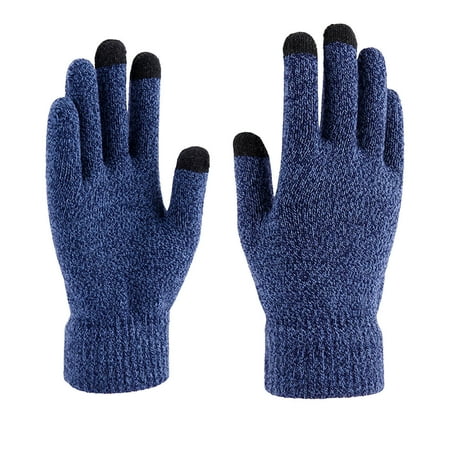 AWZXDE Workout Gloves Winter Outdoor Ice Fishing Gloves Windproof Comfortable Lightweight Fingerless Design For Cycling Navy