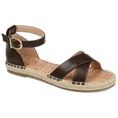 

Journee Collection Womens Lyddia Wide Width Espadrille Flat Sandals