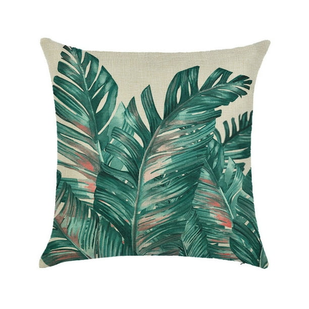 Funda de Cojín Botánica Ilustración Color Tropical Acuarela Sensación NaturalFunda de Cojín Botánica Ilustración Color Tropical Acuarela Sensación Natural Ormromra CPB-US-DYP60-2