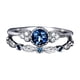 thumbnail image 2 of Anillo de acero inoxidable con diamante incrustado para drenaje metabólico, 2 of 3