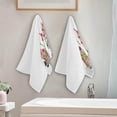 thumbnail image 4 of SKYSONIC 2 Pack Fall Gnome Bath Hand Towels, 28.3"x 14.4" Ultra Soft and Absorbent Autumn Flower Decorative Fingertip Face Towel for Home, Bathroom, Kitchen, 4 of 5