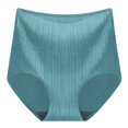 thumbnail image 3 of Litie Women Solid Color Twisted Seamless Panties High Waisted Soft Anti-septic Underpants, 3 of 7