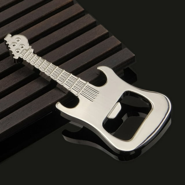 KAKOWELY Abrebotellas De Guitarra Plateado Pequeño Y Práctico Ideal Para Regalo Original