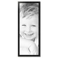thumbnail image 2 of ArtToFrames 18" x 48" Black Engraved Edges Picture Frame, 18x48 inch Black Wood Poster Frame (WOM-4055), 2 of 8