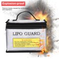 thumbnail image 2 of Muyoka Bolsa segura ignífuga a prueba de explosiones Lipo para almacenamiento y carga de baterías Lipo, protector de batería Lipo con cremallera doble muy resistente de gran espacio (215 * 145 * 165 m Muyoka Hogar, 2 of 7