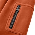 thumbnail image 6 of Polar Fleece Jacket for Men Ghalytn Full Zip Stand Collar Coat - Lightweight Outdoor Top with Pockets, 6 of 7