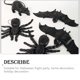 thumbnail image 5 of Matsuzay Adornos de Halloween murciélago araña ratón modelo diseño de escena adorno casa embrujada decoración Horror decoración Festival Kits de decoración para fiestas Ratón, 5 of 6