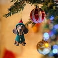 thumbnail image 4 of 3D Dog Pendant Decorative Hanging Ornaments for Tree Car Backpacks Acrylic Puppy Pendants Halloween Christmas Decoration Gifts, 4 of 6