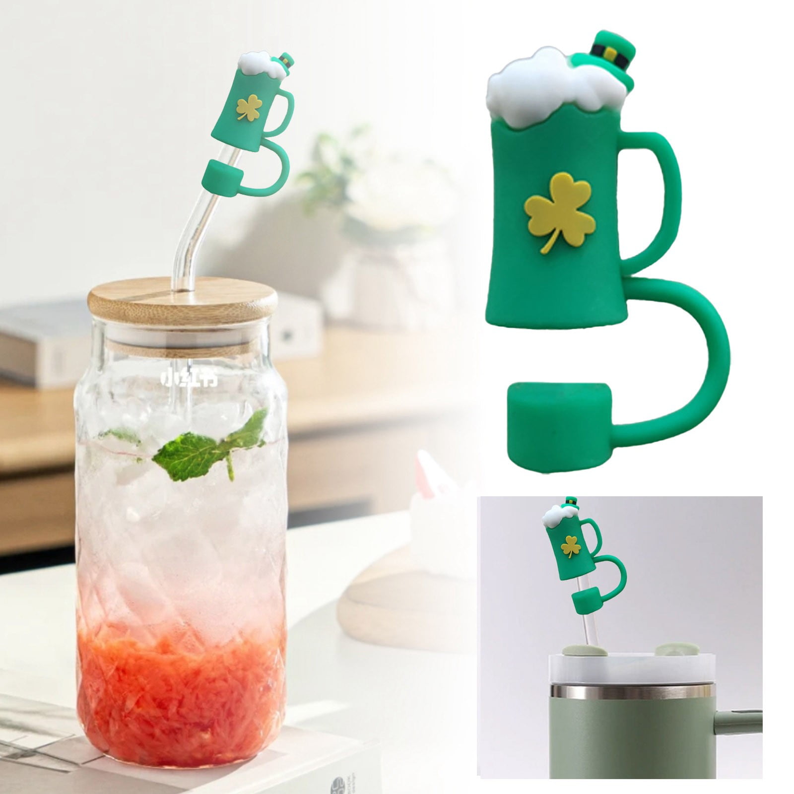 DFC Easter Silicone Straw Cap 10mm Wide Mouth Drinking Straw Cover