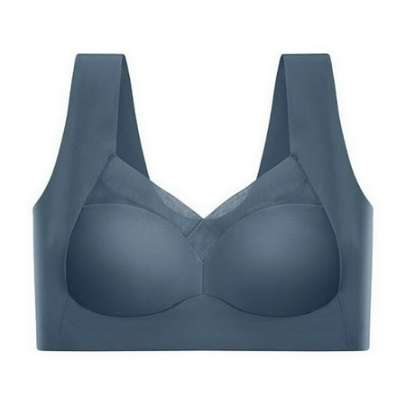 

QWZNDZGR Latex Bra Seamless Bras For Women Underwear BH Push Up Bralette With Pad Vest No Steel Ring Underwear Yoga Fitness Sleep Vest
