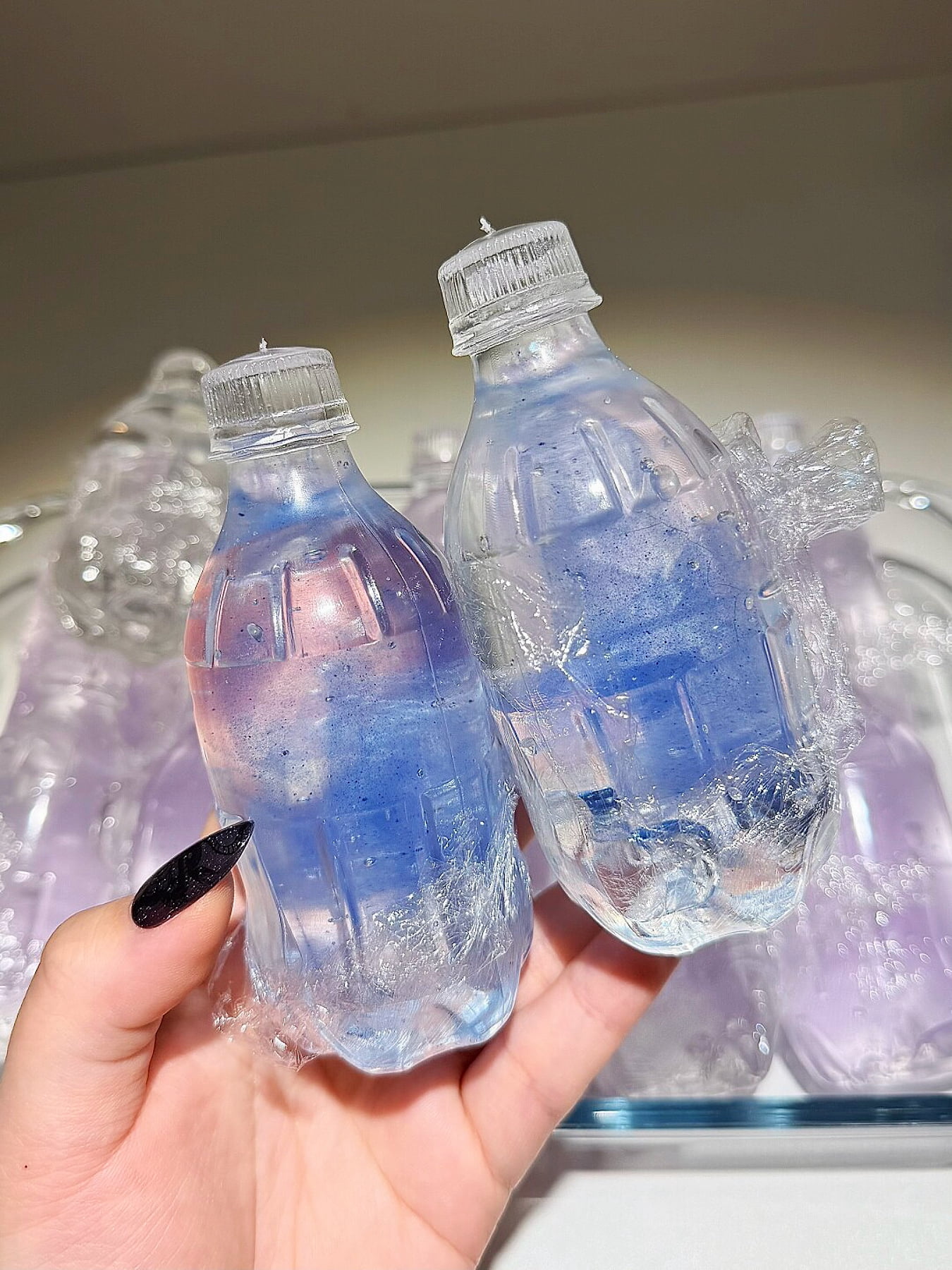Soda Bottle Stress Ball - Water Bottle Squeeze Ball for ASMR Sensory Relief, Adult Anti-Stress Fidget Gadget for Desk & Travel