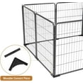 Dog Playpen Indoor & Outdoor Foldable Pet Exercise Fence Pen with Door