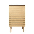 thumbnail image 7 of JONATHAN Y Aubert 20 in. W x 18 in. D x 33 in. H, Thick Linear Slat 2-Shelf, Bath Vanity Cabinet ONLY, Oak, VAN1000A, 7 of 7