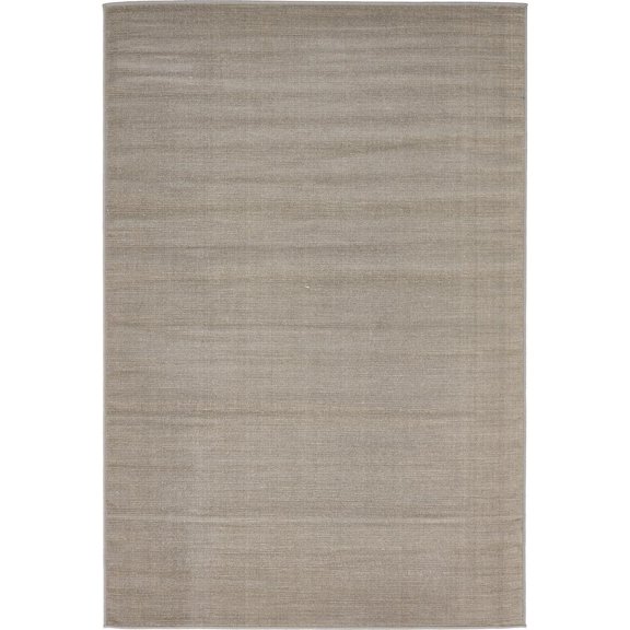 Unique Loom Solid Williamsburg Rug, Gray (4' 0 x 6' 0)