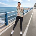 thumbnail image 6 of FORMRS Womens Long Sleeve Shirts UPF 50+ Sun Protection Quick Dry Fishing Hiking Tops, Size S-2XL, Watercolor Leaves, 6 of 8