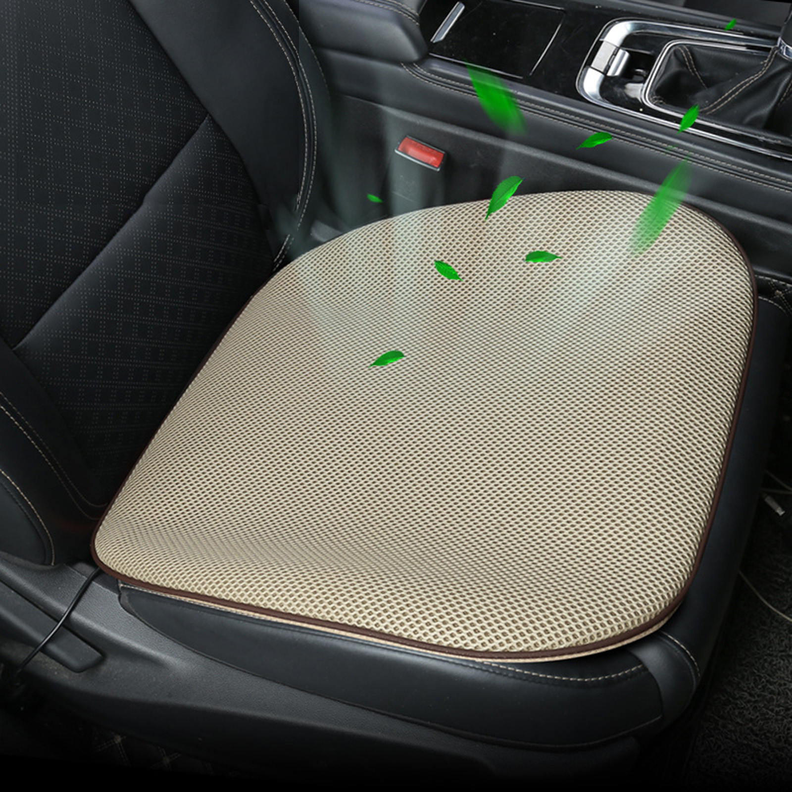 Cooling Car Seat Cushion,Summer Ventilated Seat Cushion with USB Port,  Automotive Adjustable Temperature Comfortable Cooling Car Seat Cushion,Universal  Front Seat Covers Fit for Most Sedans 