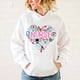 thumbnail image 2 of Sudadera con capucha de manga larga con estampado de amor de enfermera para mujer, informal, para invierno y otoño, 2 of 4
