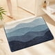 thumbnail image 5 of Alfombra de Baño Suave y Absorbente, Tapete de Baño Antideslizante con Superficie de Poliéster, Cubre Suelos con Respaldo Antiderrapante, 40x60 cm/15.75x23.6 pulgadas para Baño, Cocina, Entrada, 5 of 6