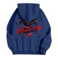 thumbnail image 5 of WEAIXIMIUNG Sweat à Capuche Imprimé de Maternité à Fermeture Éclair pour Femmes en Automne et Hiver, 5 of 5