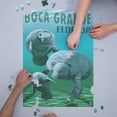 thumbnail image 3 of Boca Grande, Florida, Manatees (1000 Piece Puzzle, Size 19x27, Challenging Jigsaw Puzzle for Adults and Family, Made in USA), 3 of 4