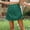 Green, variant on PYGNJK Women's Plus Size Printed Skirts High Waist Underneath Boho Tiered Flowy Tennis Skirts Casual Mini Skirt